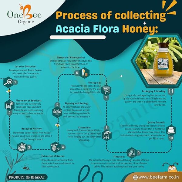 Acacia Honey/Babul Flora Honey/Bavad Nu Madh | Natural Flora Honey - Image 6